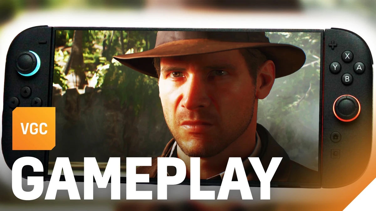 Video: Indiana Jones and the Great Circle running on Switch 2, docked and handheld
