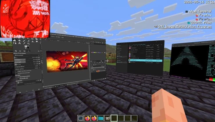 You think you've seen it all and then there's a Wayland Compositor inside Minecraft on Linux