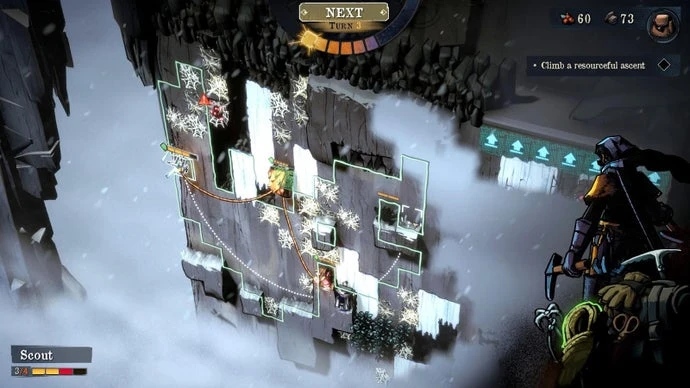 Pride precipitates a dizzying fall in Ascenders, a climbing game spin on Darkest Dungeon