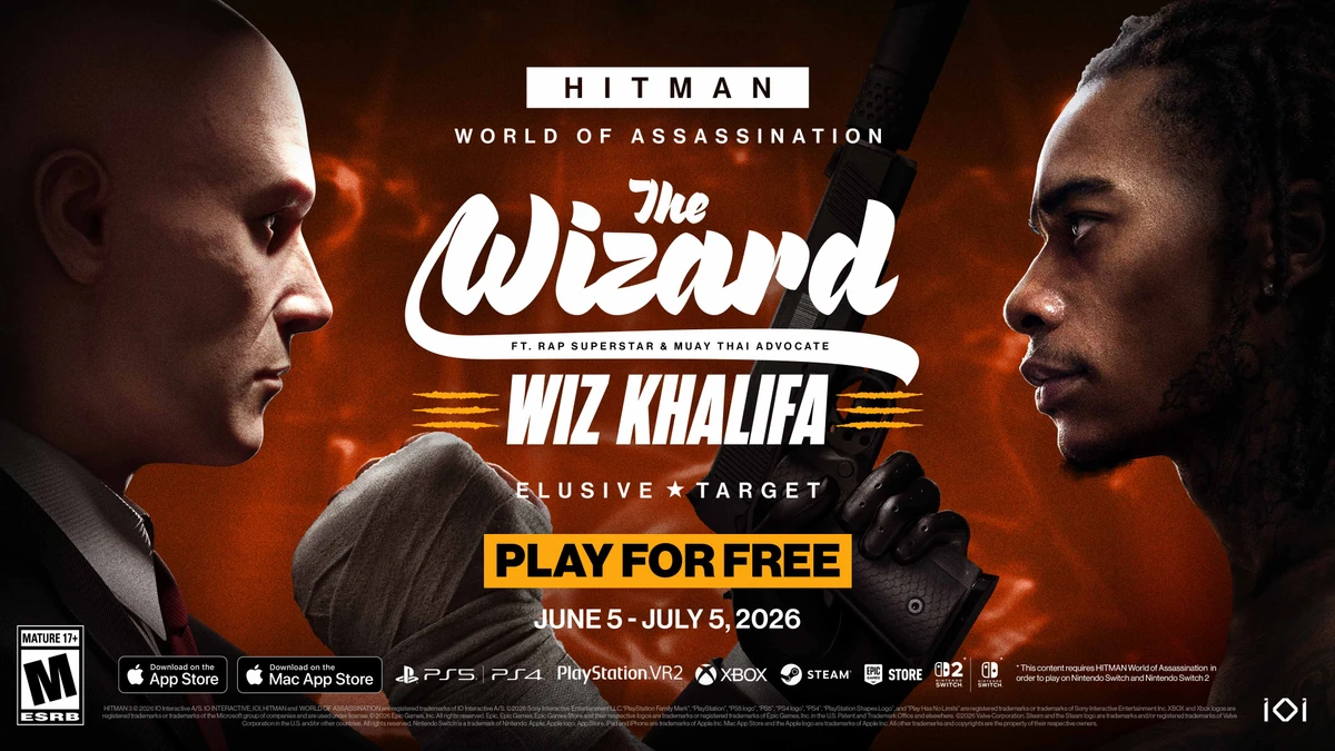 HITMAN World of Assassination Elusive Target mission ‘The Wizard’ starring Wiz Khalifa now available