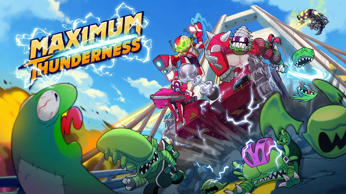 Side-scrolling roguelike co-op action game Maximum Thunderness announced for PC