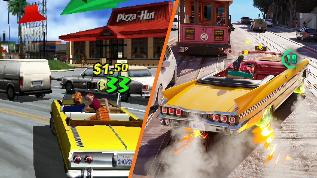 Goodbye Pizza Hut, hello Five Guys? Here’s some of the new real-life shops we’ve spotted in Crazy Taxi World Tour
