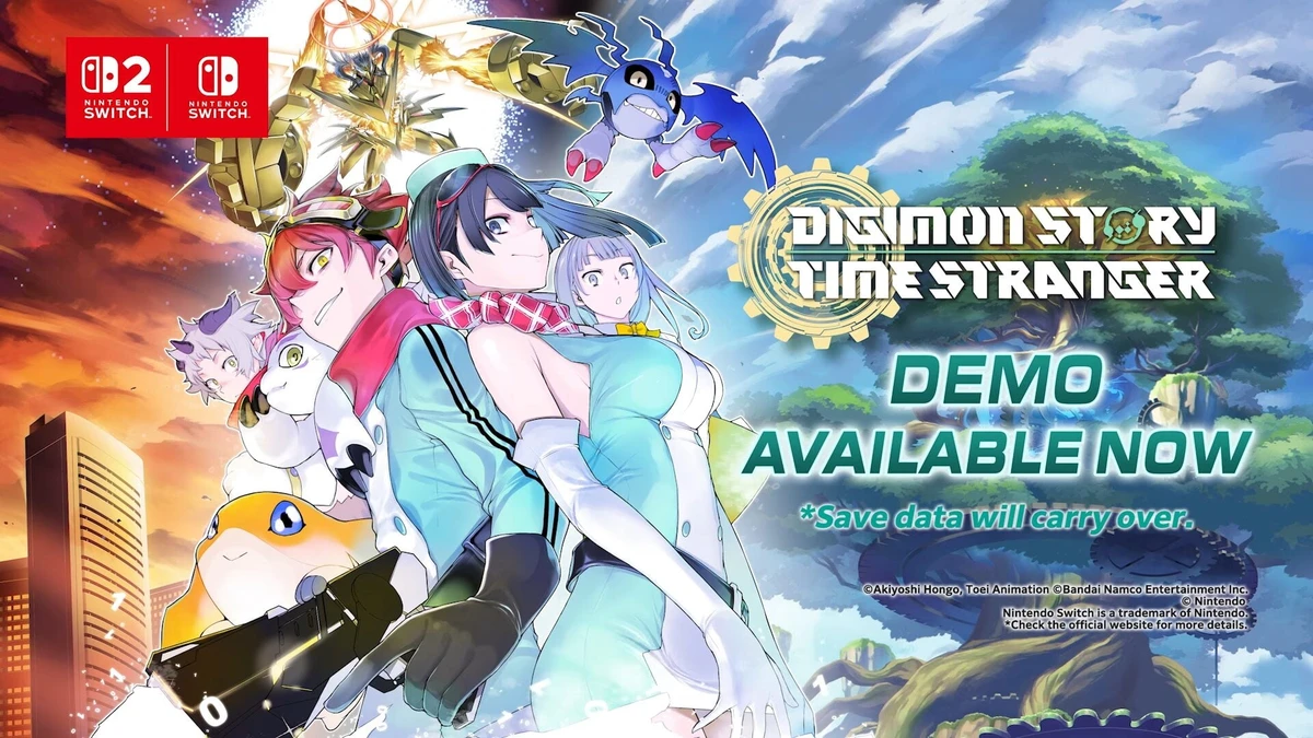 Digimon Story: Time Stranger demo for Switch 2, Switch now available