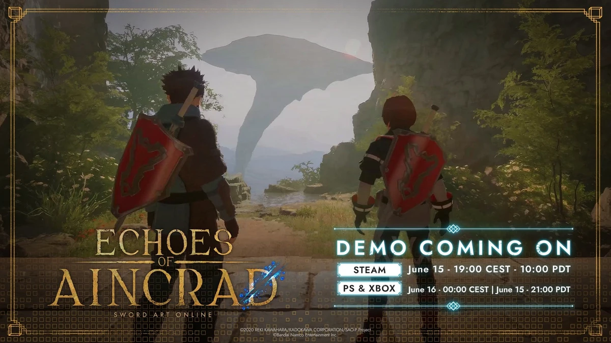 Echoes of Aincrad: Sword Art Online demo launches June 15 for PC, June 16 for PS5 and Xbox Series