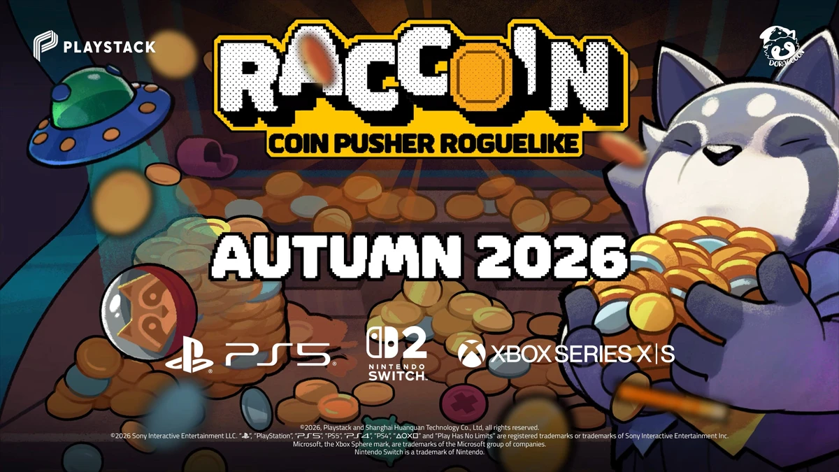 RACCOIN: Coin Pusher Roguelike coming to PS5, Xbox Series, and Switch 2 this fall