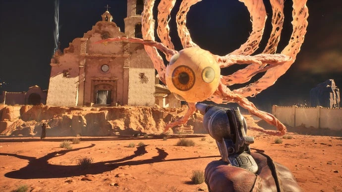 Guns of Eschaton is a wild west soulslike FPS and posthumous release from the art director of Half-Life 2