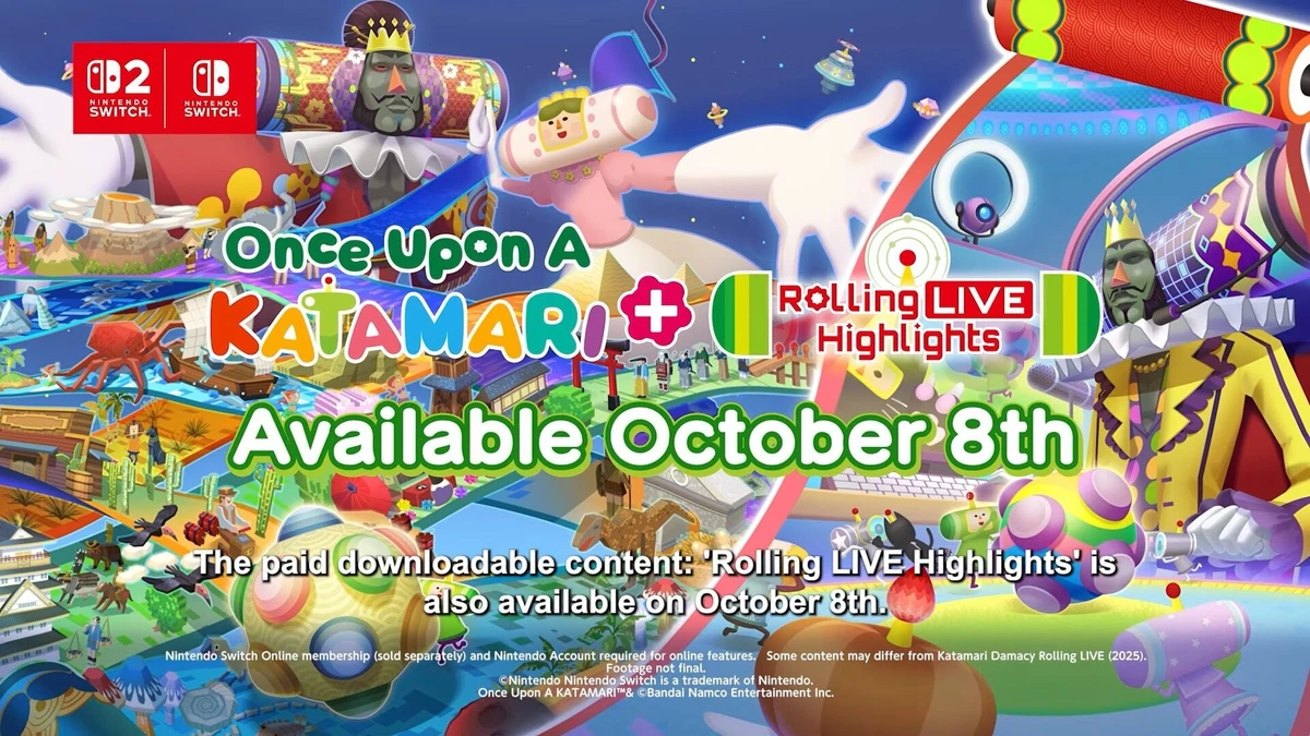 Once Upon a KATAMARI coming to Switch 2 on October 8 alongside DLC ‘Rolling LIVE Highlights’