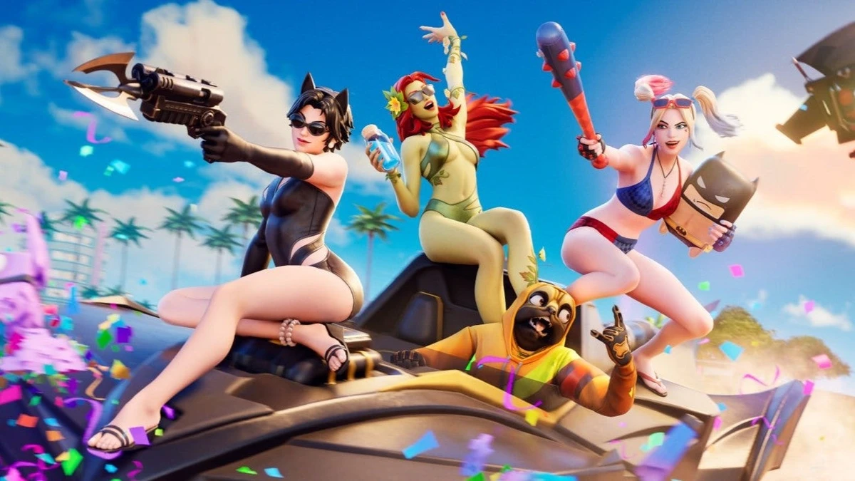 Fortnite's Skimpy New Poison Ivy and Harley Quinn Swimwear Skins Are Locked to Modes Rated 13+
