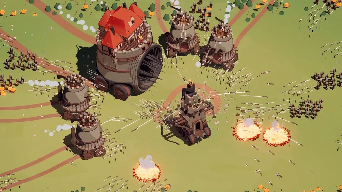  If you've ever wondered what it would be like if Vampire Survivors was about driving around a medieval castle on wheels, then surprisingly I've got the perfect roguelike for you 