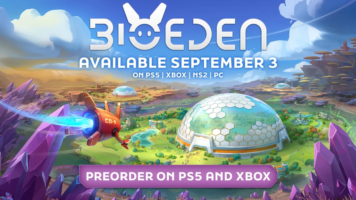 BioEden for PS5, Xbox Series, and Switch 2 launches September 3