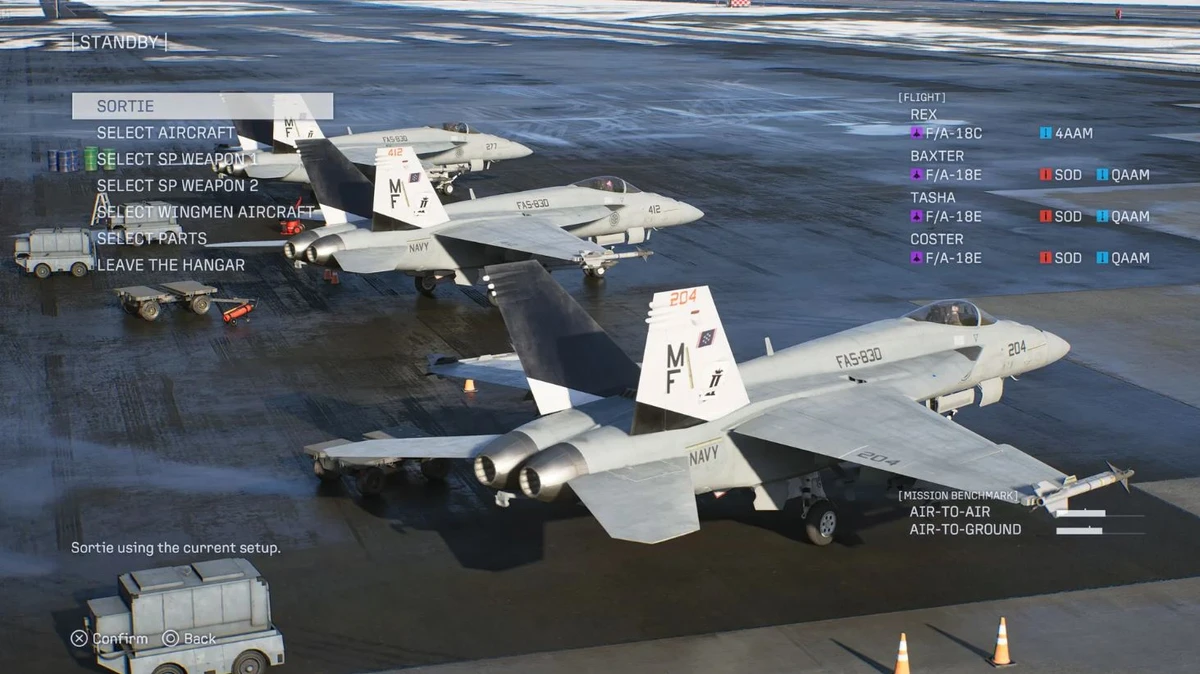 Ace Combat 8: Wings of Theve details “Aircraft Tree” system and upgrade parts