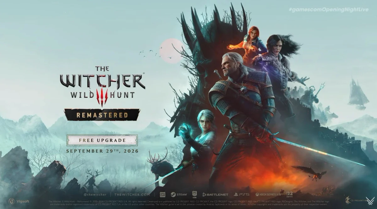 The Witcher 3 Remastered has been announced