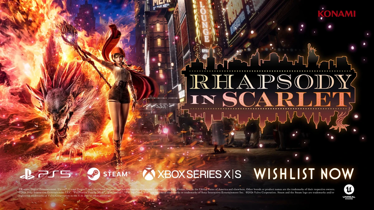 Konami announces magick action adventure game Rhapsody in Scarlet for PS5, Xbox Series, and PC