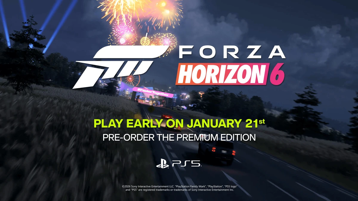 Forza Horizon 6 for PS5 launches January 26, 2027 alongside first expansion