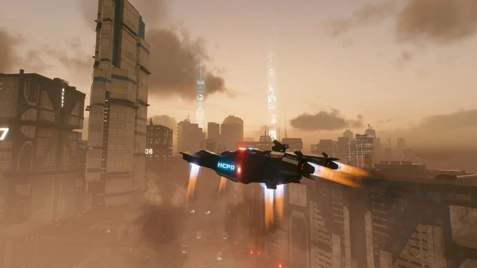 Cyberpunk 2077's funkiest vehicle modder has resurrected a cut police gunship from the RPG's very first trailer