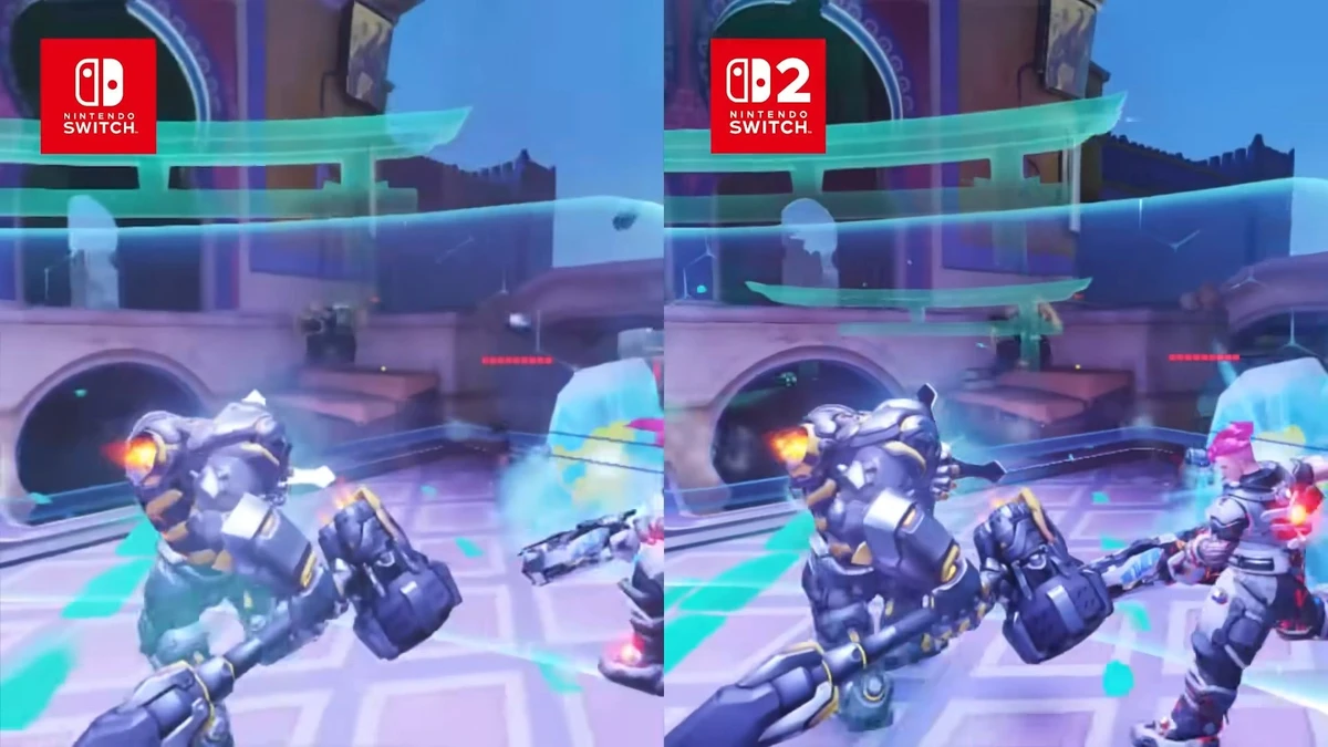 Video: Overwatch Official Side-By-Side Comparison (Switch 1 & 2)