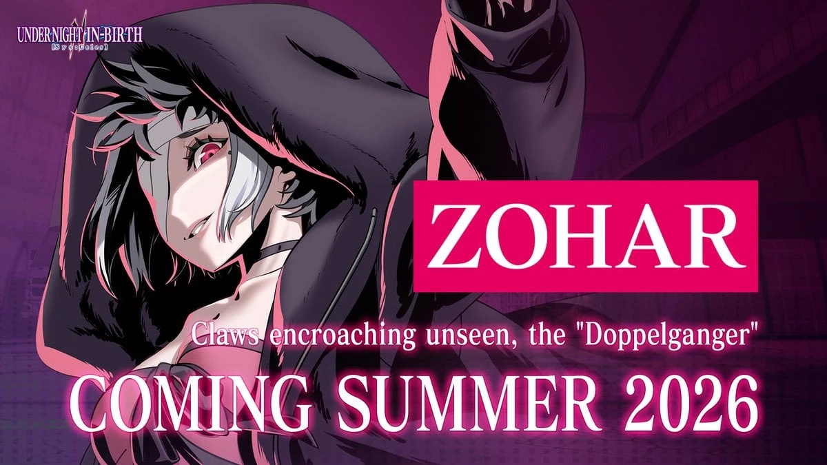 Under Night In-Birth II Sys:Celes DLC character Zohar announced