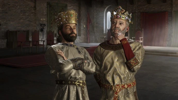 "Your infidelity will no longer be broadcasted to everyone as it happens" declares Crusader Kings 3's latest patch, unless you made a baby at a certain time