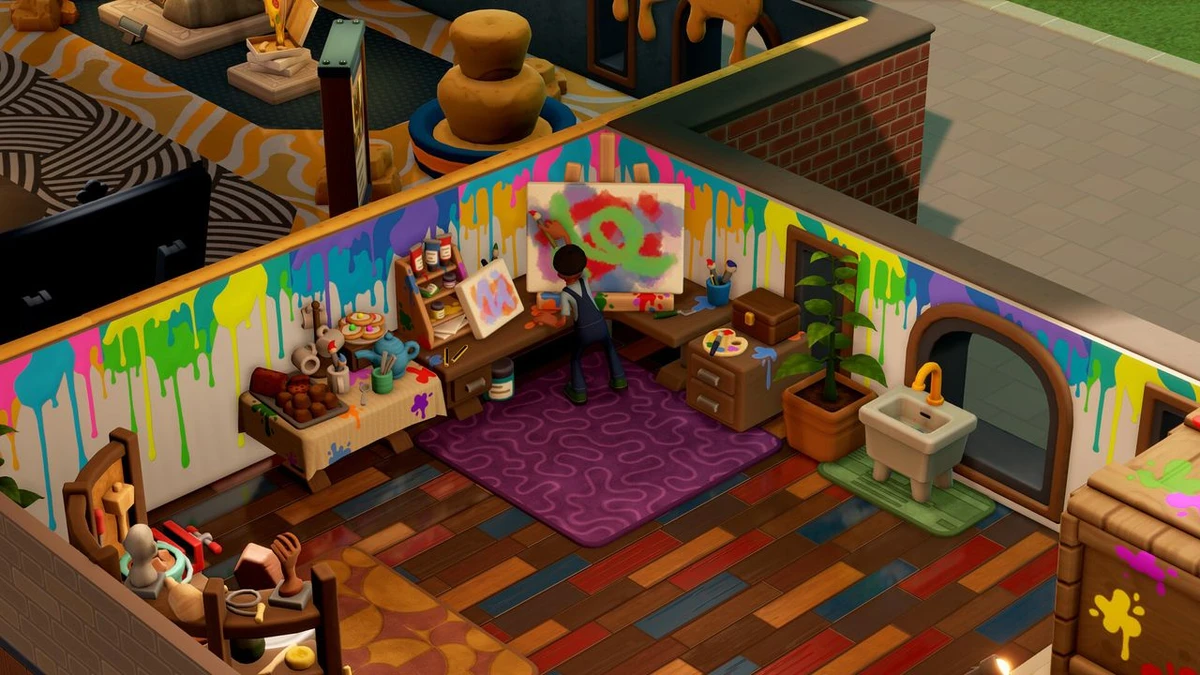  Two Point Museum's latest DLC features a buildable studio where artists can create 'millions' of unique artworks, and there's 'no generative AI involved' whatsoever 
