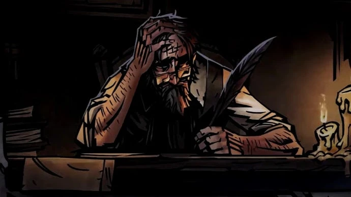 "His voice and delivery was human": Darkest Dungeon developers will "never, ever" use genAI to replace narrator Wayne June